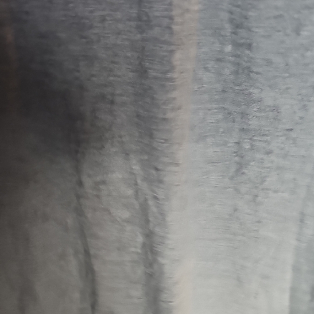 LOFT Gray Top with White Lace Detail - Picture 4 of 5